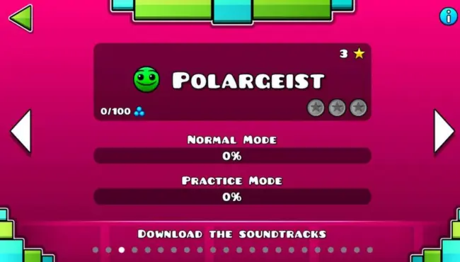 Geometry Dash APK Nivel normal