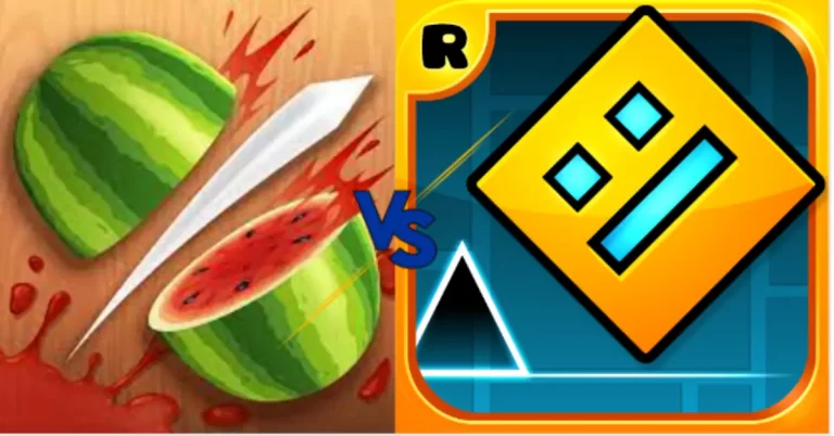 Geometry Dash Vs Fruit Ninga-Imagen destacada