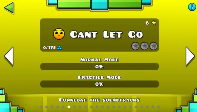 Geometry Dash 2.2 APK - mức độ khó