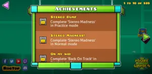 Geometry Dash APK - Screenshot-of-acheivement